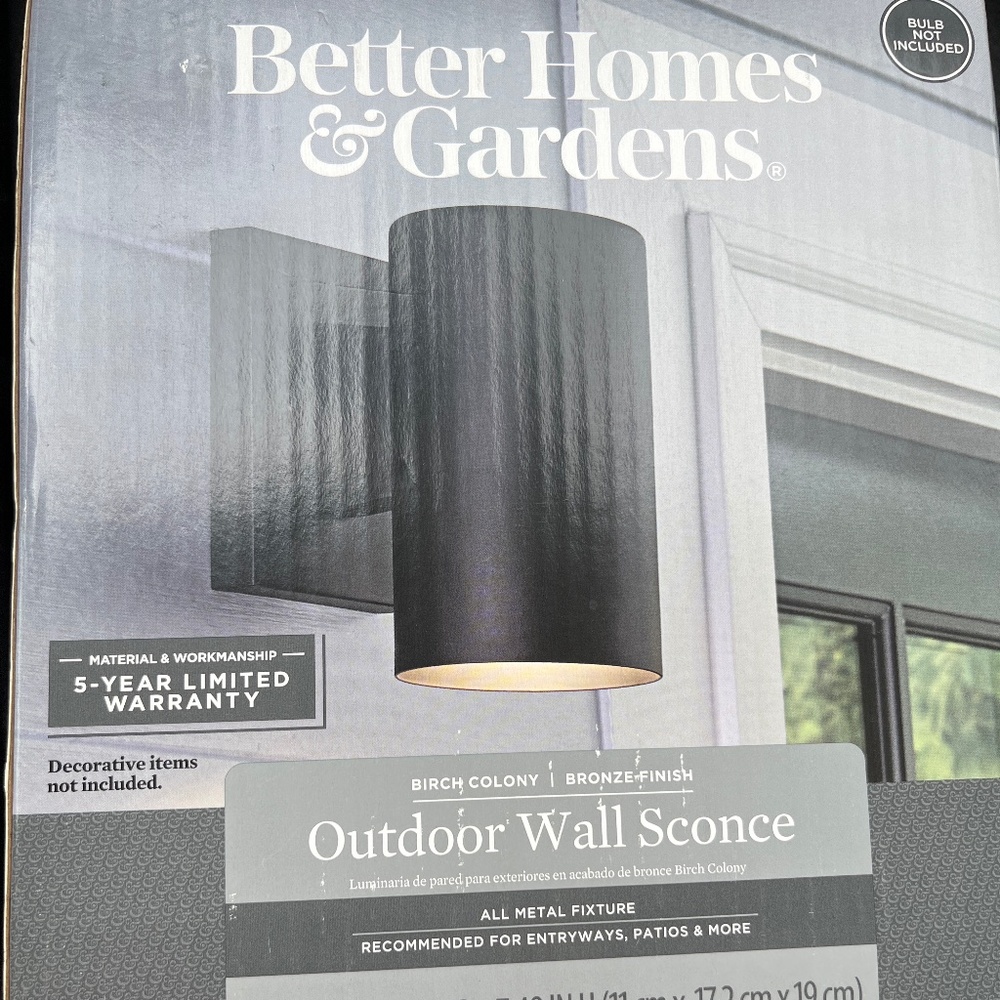 Better Homes & Gardens Wall Sconce